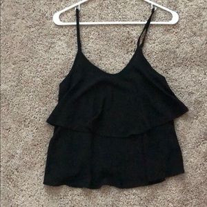 Black Flowy Tank